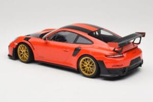 Porsche 911 991.2 GT2 RS Orange Weissach Package Jantes Dorées Minichamps 1:18 155068305 Métal — image 5 sur 6