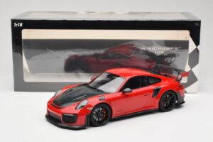 Porsche 911 GT2 RS 991.2 Rouge Jantes Noires Minichamps 1:18 155068307 Métal — image 6 sur 6