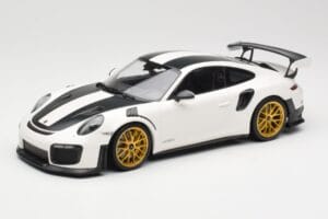 Porsche 911 991.2 GT2 RS Weissach Package Blanc Avec Jantes Dorées Minichamps 1:18 153068308 Métal
