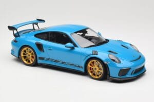 Porsche 911 991.2 GT3 RS Bleu avec Jantes Dorées Minichamps 1:18 155068222 Métal — image 4 sur 6