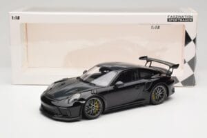 Porsche 911 991.2 GT3 RS Weissach Package Noir Jantes Magnesium Argentées Minichamps 1:18 153068229 Métal — image 6 sur 6