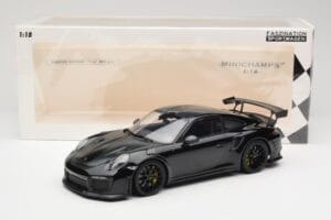 Porsche 911 991.2 GT3 RS Weissach Package Noir Avec Jantes Noires Minichamps 1:18 153068321 Métal — image 6 sur 6