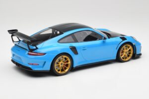 Porsche 911 991.2 GT3 RS Weissach Package Bleu & Roues Dorées Minichamps 1:18 153068232 Métal — image 2 sur 6