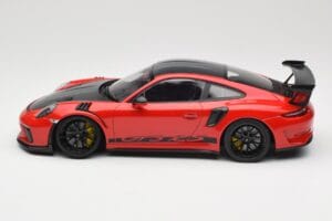 Porsche 911 991.2 GT3 RS Weissach Package Guards Red Jantes Noires Minichamps 1:18 153068223 Métal — image 3 sur 6