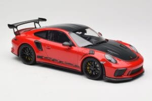 Porsche 911 991.2 GT3 RS Weissach Package Guards Red Jantes Noires Minichamps 1:18 153068223 Métal — image 4 sur 6