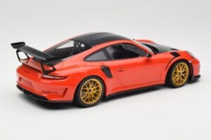 Porsche 911 991.2 GT3 RS Weissach Package Lava Orange Jantes Magnesium Dorées Minichamps 1:18 153068227 Métal — image 2 sur 6