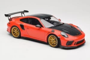 Porsche 911 991.2 GT3 RS Weissach Package Lava Orange Jantes Magnesium Dorées Minichamps 1:18 153068227 Métal — image 4 sur 6