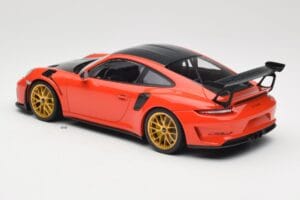 Porsche 911 991.2 GT3 RS Weissach Package Lava Orange Jantes Magnesium Dorées Minichamps 1:18 153068227 Métal — image 5 sur 6
