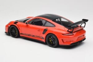 Porsche 911 991.2 GT3 RS Weissach Package Lava Orange Wording Jantes Magnesium Noires Minichamps 1:18 153068226 Métal — image 5 sur 6