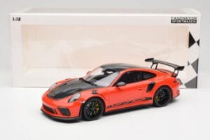 Porsche 911 991.2 GT3 RS Weissach Package Lava Orange Wording Jantes Magnesium Noires Minichamps 1:18 153068226 Métal — image 6 sur 6