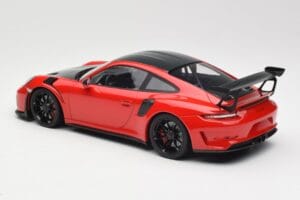 Porsche 911 991.2 GT3 RS Weissach Package Rouge avec Jantes Noires Minichamps 1:18 155068230 Métal — image 5 sur 6
