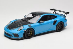 Porsche 911 991.2 GT3 RS Weissach Package Shark Blue Jantes Magnesium Noires Minichamps 1:18 153068224 Métal