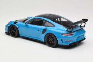 Porsche 911 991.2 GT3 RS Weissach Package Shark Blue Jantes Magnesium Noires Minichamps 1:18 153068224 Métal — image 5 sur 6