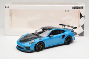 Porsche 911 991.2 GT3 RS Weissach Package Shark Blue Jantes Magnesium Noires Minichamps 1:18 153068224 Métal — image 6 sur 6
