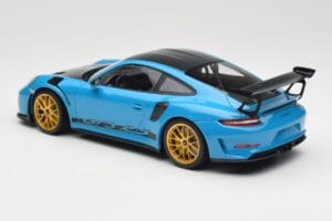 Porsche 911 991.2 GT3 RS Weissach Package Shark Blue Wording Jantes Magnesium Dorées Minichamps 1:18 153068237 Métal — image 5 sur 6
