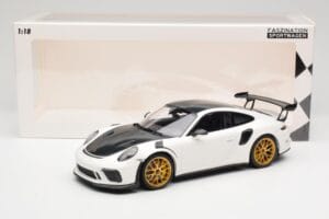 Porsche 911 991.2 GT3 RS Weissach Package Blanc Jantes Magnesium Dorées Minichamps 1:18 153068238 Métal — image 6 sur 6