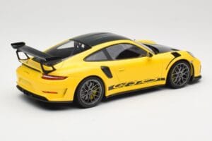 Porsche 911 991.2 GT3 RS Jaune Weissach Package Platinum Wheels Minichamps 1:18 155068221 Métal — image 2 sur 6