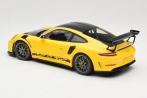 Porsche 911 991.2 GT3 RS Jaune Weissach Package Platinum Wheels Minichamps 1:18 155068221 Métal — image 5 sur 6