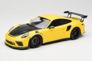 Porsche 911 991.2 GT3 RS Jaune avec Jantes Noires Minichamps 1:18 155068231 Métal