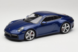 Porsche 911 992 Carrera 4S Blue Metallic Minichamps 1:18 153067327 Métal