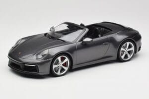 Porsche 911 992 Carrera 4S Cabriolet Agate Grey Metallic Minichamps 1:18 155067336 Métal