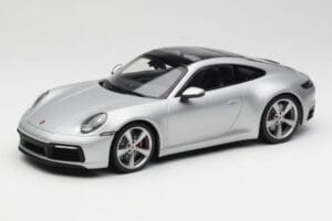 Porsche 911 992 Carrera 4S Argent Minichamps 1:18 155067322 Métal