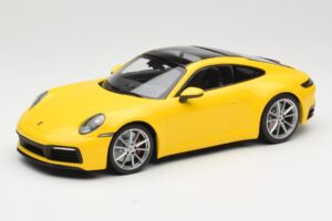 Porsche 911 992 Carrera 4S Jaune Minichamps 1:18 155067320 Métal