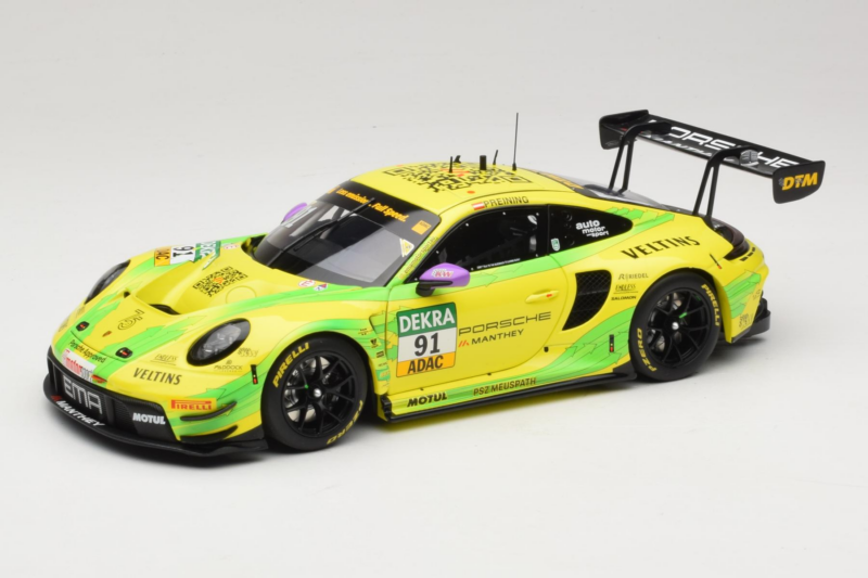 Porsche 911 GT3 R #91 T. Preining Manthey EMA DTM Hockenheim Champion 2023 Minichamps 1:18 MG-M-911-DTM-n91-23-1801 Métal