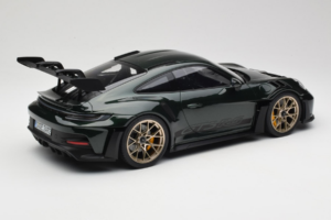 Porsche 911 992 GT3 RS Jet Green Metallic Black Norev 1:12 127532 Métal — image 2 sur 6