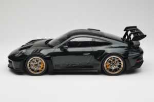Porsche 911 992 GT3 RS Jet Green Metallic Black Norev 1:12 127532 Métal — image 3 sur 6