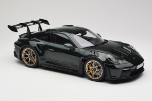 Porsche 911 992 GT3 RS Jet Green Metallic Black Norev 1:12 127532 Métal — image 4 sur 6