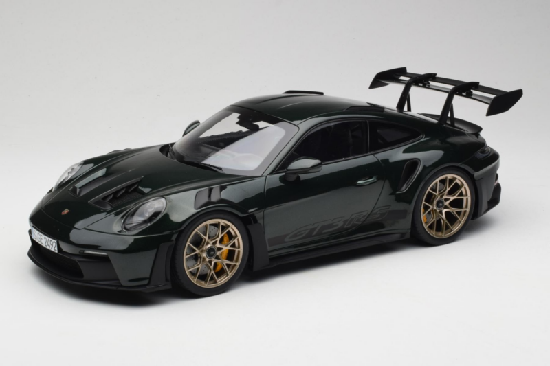 Porsche 911 992 GT3 RS Jet Green Metallic Black Norev 1:12 127532 Métal