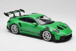 Porsche 911 992 GT3 RS Python Vert & Roues Argent & Décor Noir Minichamps 1:18 153062235 Métal — image 4 sur 6