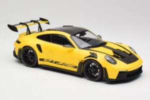 Porsche 911 992 GT3 RS Racing Jaune & Roues Noires Minichamps 1:18 153062245 Métal — image 4 sur 6