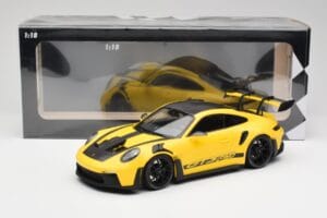 Porsche 911 992 GT3 RS Racing Jaune & Roues Noires Minichamps 1:18 153062245 Métal — image 6 sur 6