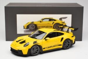 Porsche 911 992 GT3 RS Racing Jaune Norev 1:18 WAP0212810RGT3 Métal — image 8 sur 8