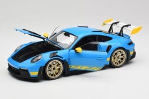 Porsche 911 992 GT3 RS Shark Bleu & Jaune Decor Concept Minichamps 1:18 911992001 Métal — image 2 sur 8