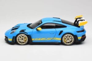 Porsche 911 992 GT3 RS Shark Bleu & Jaune Decor Concept Minichamps 1:18 911992001 Métal — image 4 sur 8