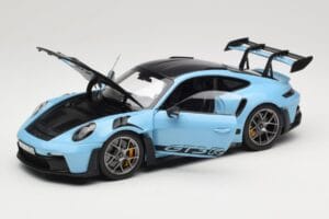 Porsche 911 992 GT3 RS Weissach Pack Gulf Blue Norev 1:18 187367 Métal — image 2 sur 8
