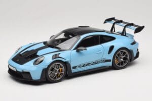 Porsche 911 992 GT3 RS Weissach Pack Gulf Blue Norev 1:18 187367 Métal