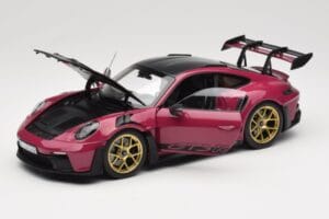 Porsche 911 992 GT3 RS Weissach Package Ruby Star Norev 1:18 187370 Métal — image 2 sur 8