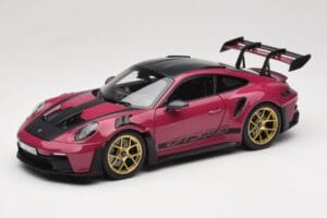 Porsche 911 992 GT3 RS Weissach Package Ruby Star Norev 1:18 187370 Métal