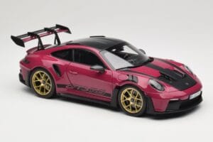 Porsche 911 992 GT3 RS Weissach Package Ruby Star Norev 1:18 187370 Métal — image 6 sur 8
