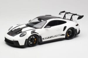 Porsche 911 992 GT3 RS Blanc & Roues Noires Minichamps 1:18 155062230 Métal