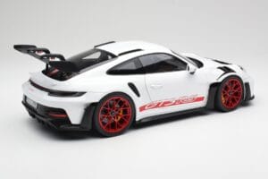 Porsche 911 992 GT3 RS Blanc & Pyro Rouge Norev 1:12 127530 Métal — image 2 sur 6