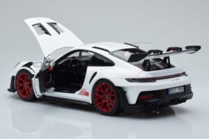 Porsche 911 992 GT3 RS Blanc Pyro Rouge Norev 1:18 187352 Métal — image 5 sur 8