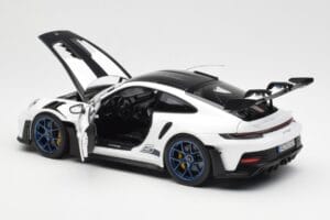 Porsche 911 992 GT3 Weissach Package Blanc & Bleu Indigo Norev 1:18 187353 Métal — image 5 sur 8