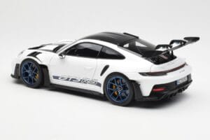 Porsche 911 992 GT3 Weissach Package Blanc & Bleu Indigo Norev 1:18 187353 Métal — image 7 sur 8