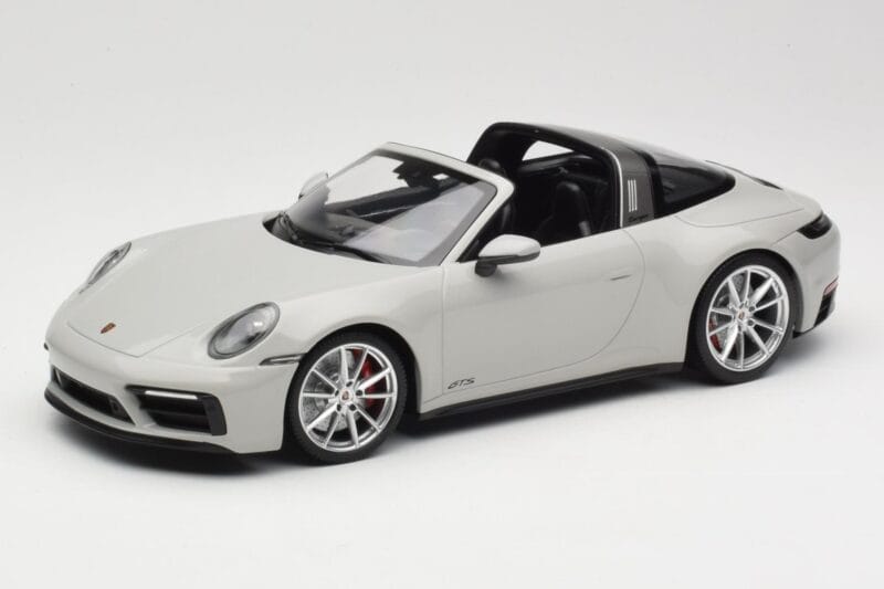 Porsche 911 992 Targa 4 GTS Gris Minichamps 1:18 155061064 Métal