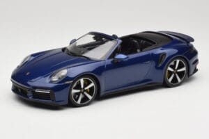 Porsche 911 992 Turbo S Cabriolet Blue Metallic Minichamps 1:18 155069081 Métal